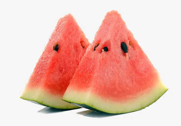 新鲜西瓜片免抠