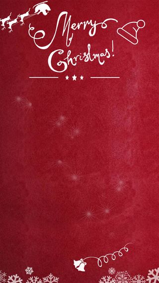 圣诞节白色雪花红色背景高清