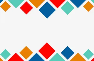 炫彩正方形免抠