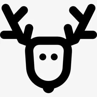 圣诞驯鹿图标免抠