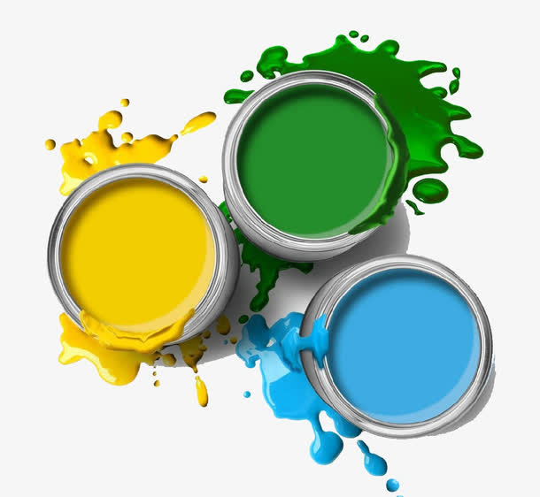 彩色油漆免抠