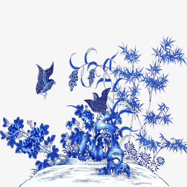 花鸟图免抠