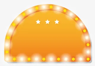 简约可爱霓虹灯招牌矢量图免抠