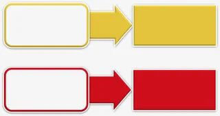 空白方框箭头免抠
