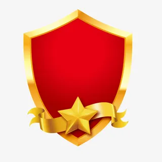 红色现代标签装饰免抠