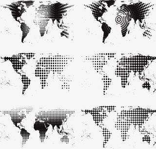 圆点渐变底纹免抠