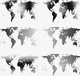 圆点渐变底纹免抠