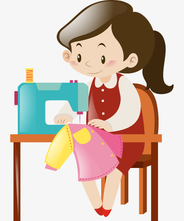 做衣服的女人免抠