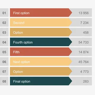 矢量数据统计表格免抠