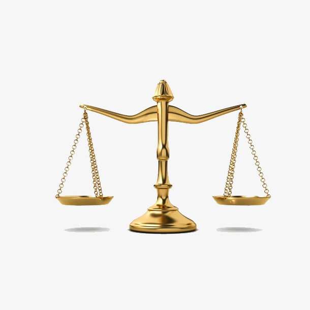 对比平衡法院法院金色天平免抠