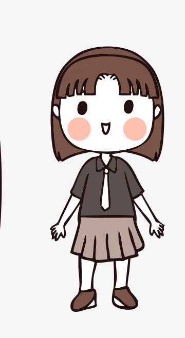 人物手绘插画可爱素材97免抠