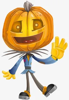 万圣节南瓜搞怪小人免抠