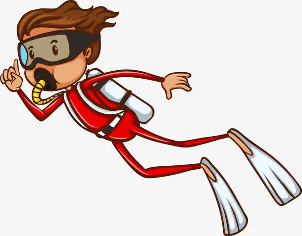 外国学生运动形象矢量免抠