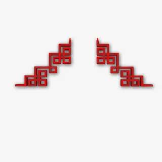 中国风边框花纹免抠