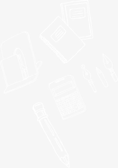 文具粉笔画免抠