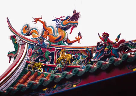 龙画建筑免抠 龙画建筑免抠