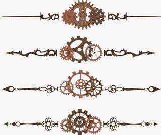 机器齿轮金色免抠