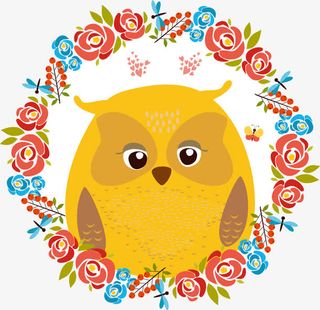 黄色小鸟矢量图免抠