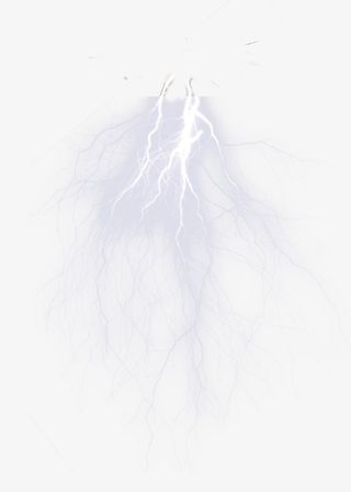 白色闪电元素免抠