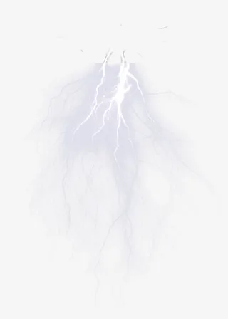 白色闪电元素免抠