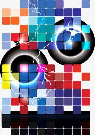 科技感方块背景