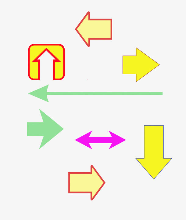 简笔画箭头免抠