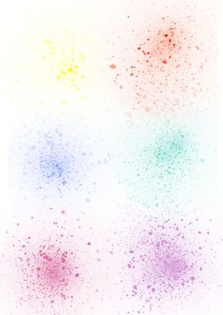 水彩喷墨墨水效果免抠