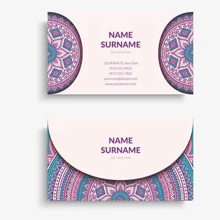 浅色名片矢量图免抠