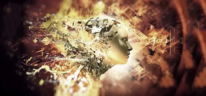 创意未来科技机器人碎片高清图片高清