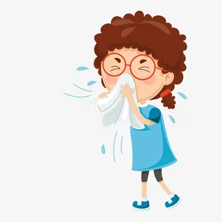 感冒儿童免扣矢量图免抠手绘/卡通卡通元素