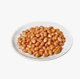 产品实物油炸花生米一盘免抠