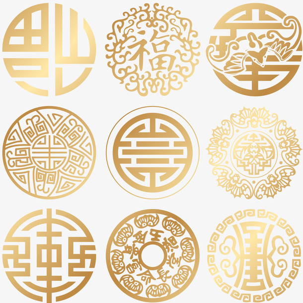 年货节窗花贴纸免抠