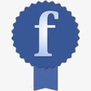 勋章风格社交媒体图标fackbook免抠