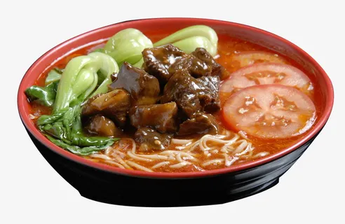 番茄炖牛腩面美食免抠