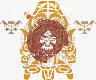 壁画天平原始人衣标袖标勋章免费免抠