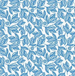 小清新蓝色叶子免抠