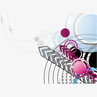 线条圆圈和箭头免抠