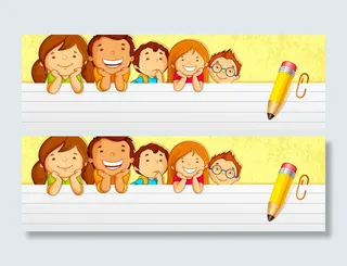 卡通铅笔背景高清