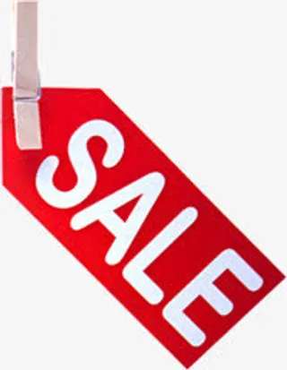红色特价标签设计免抠