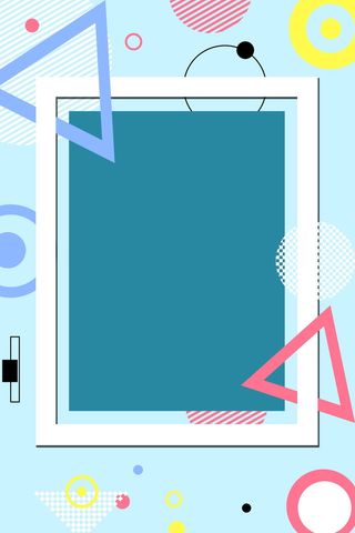 孟菲斯不规则几何图形PSD素材高清