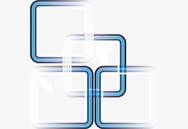 科技简约创意几何元素免抠