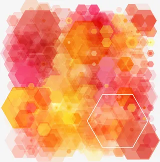 多彩渐变水彩渲染免抠