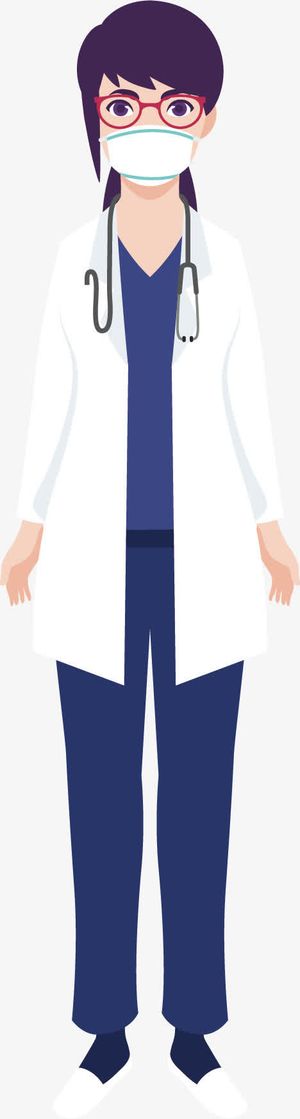 女青年医生免抠