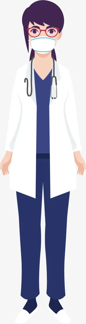 女青年医生免抠