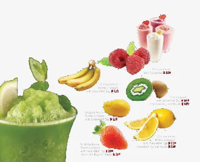 水果果汁冰沙图免抠