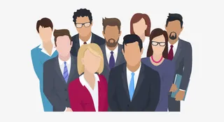 一群商务办公人物免抠