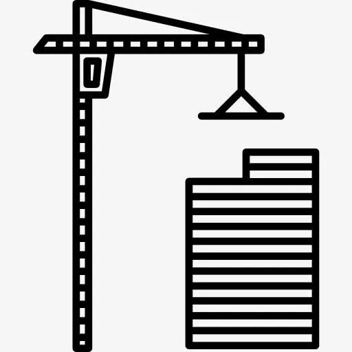 工程起重机图标免抠