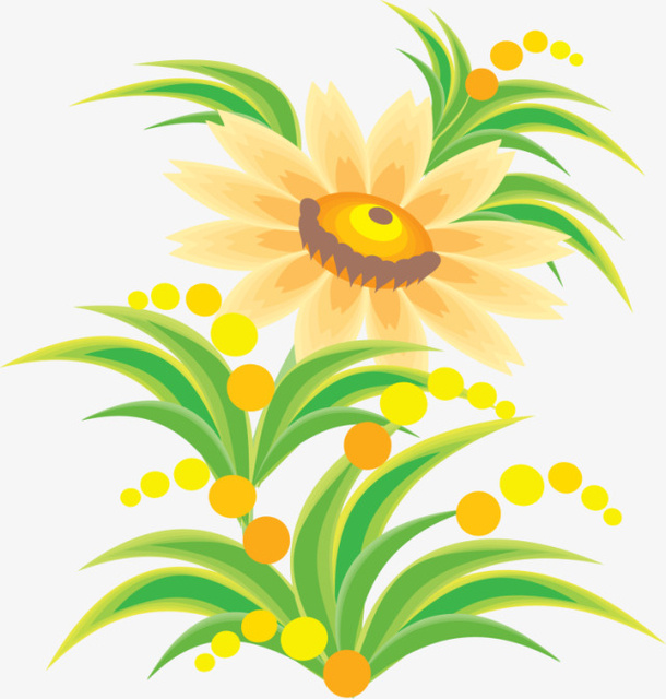 可爱花朵素材免抠