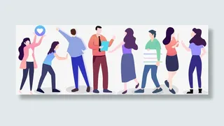 人物插画手绘免抠