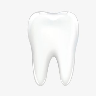 白色牙齿手绘免抠